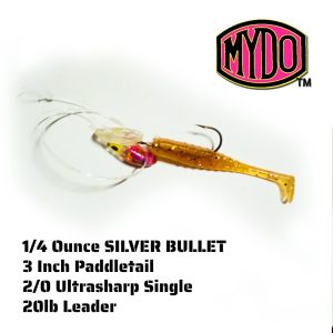 MYDO Silver Bullet 1/4 Oz with 3 inch Paddletail